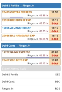 Delhi To Khatu Shyam Rajasthan Distance by Train